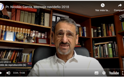 Pr. Nicolás García, Mensaje navideño 2018