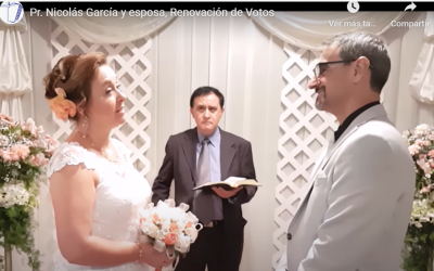 Pr. Nicolás García y esposa, Renovación de Votos