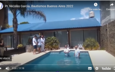 Pr. Nicolás García. Bautismos Buenos Aires 2022