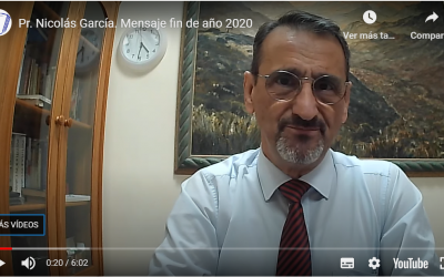 Pr. Nicolás García. Mensaje fin de año 2020