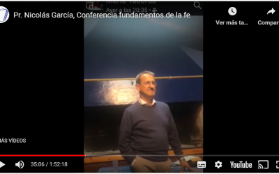 Pr. Nicolás García, Conferencia fundamentos de la fe