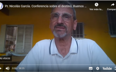 Pr. Nicolás García. Conferencia sobre el destino, Buenos Aires