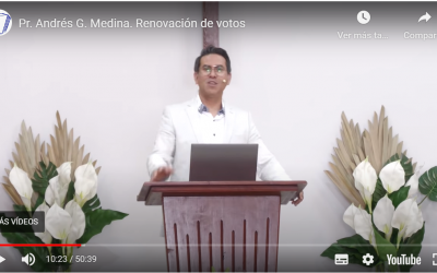 Pr. Andrés G. Medina. Renovación de votos