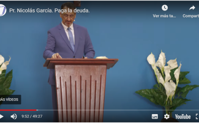 Pr. Nicolás García. Paga la deuda.