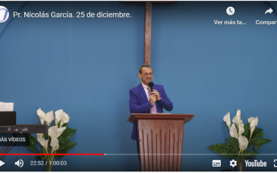 Pr. Nicolás García. 25 de diciembre.