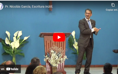 Pr. Nicolás García, Escritura inútil.