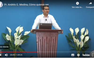 Pr. Andrés G. Medina, Cómo quieres ser