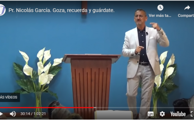 Pr. Nicolás García. Goza, recuerda y guárdate.