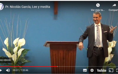Pr. Nicolás García, Lee y medita