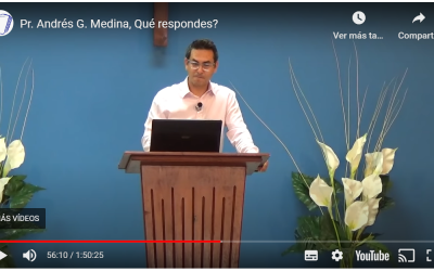 Pr. Andrés G. Medina, Qué respondes?