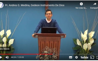 Pr. Andres G. Medina, Gedeon Instrumento De Dios