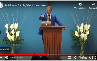 Pr. Nicolás García, Vive lo que crees.