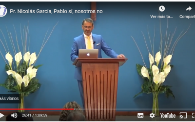 Pr. Nicolás García, Pablo sí, nosotros no