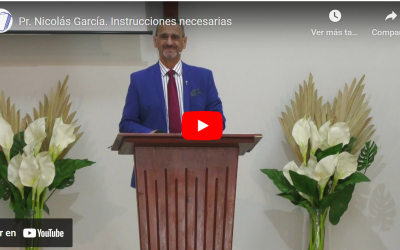 Pr. Nicolás García. Instrucciones necesarias