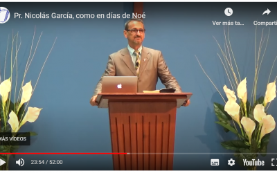 Pr. Nicolás García, como en días de Noé