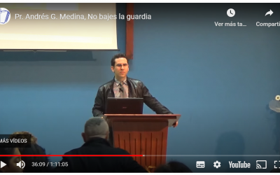 Pr. Andrés G. Medina, No bajes la guardia