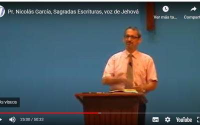 Pr. Nicolás García, Sagradas Escrituras, voz de Jehová