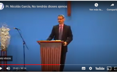 Pr. Nicolás García, No tendrás dioses ajenos
