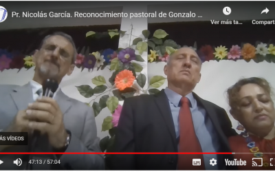 Pr. Nicolás García. Reconocimiento pastoral de Gonzalo Bolaños