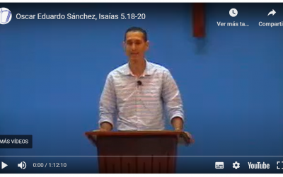 Oscar Eduardo Sánchez, Isaías 5.18-20