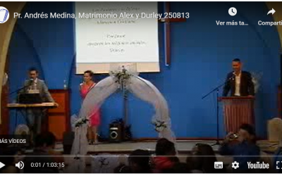 Pr. Andrés Medina, Matrimonio Alex y Durley 250813