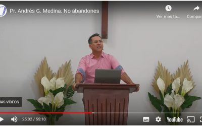 Pr. Andrés G. Medina. No abandones