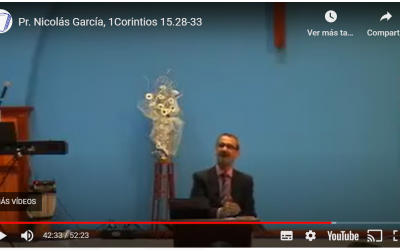Pr. Nicolás García, 1Corintios 15.28-33