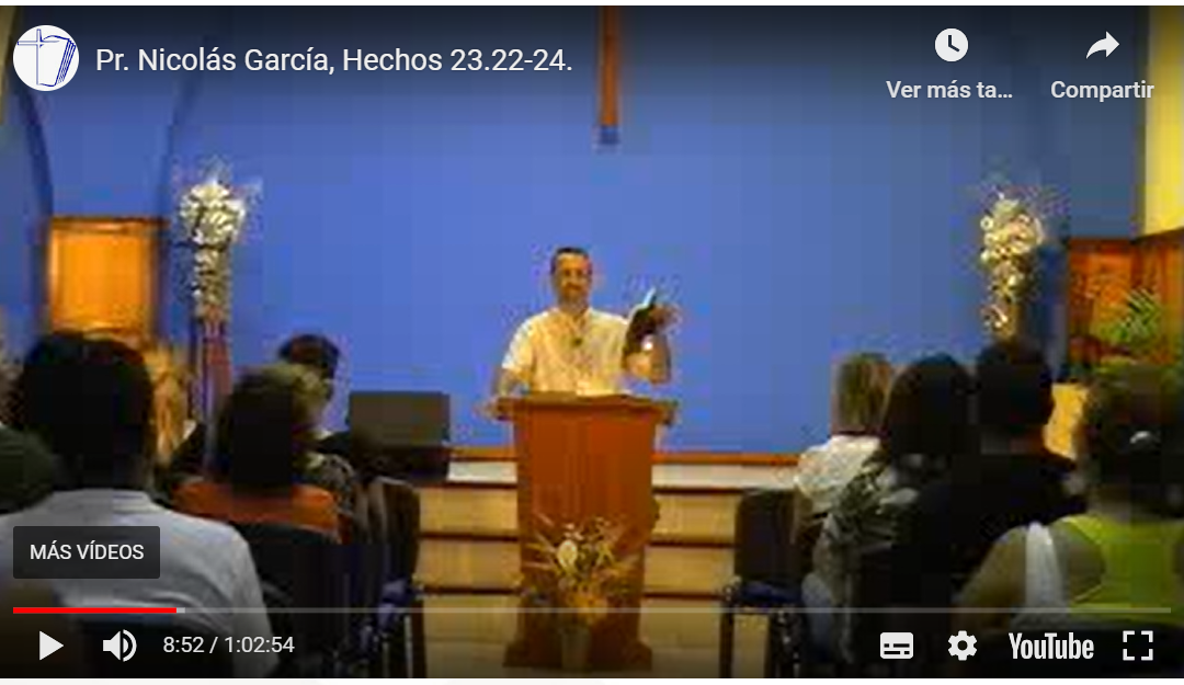 Pr. Nicolás García, Hechos 23.22-24.