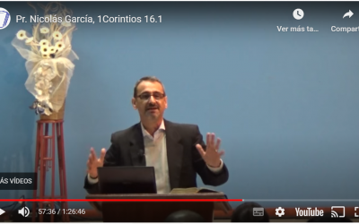 Pr. Nicolás García, 1Corintios 16.1
