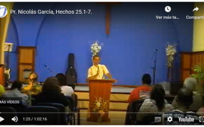 Pr. Nicolás García, Hechos 25.1-7.