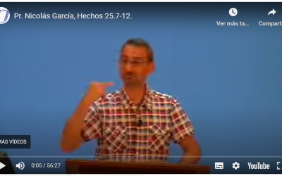 Pr. Nicolás García, Hechos 25.7-12.