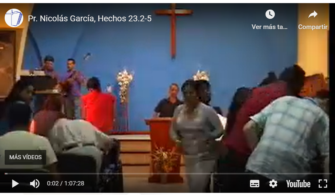 Pr. Nicolás García, Hechos 23.2-5