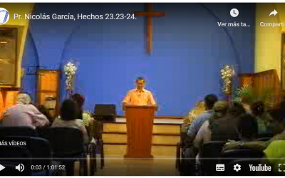 Pr. Nicolás García, Hechos 23.25 – 25.9