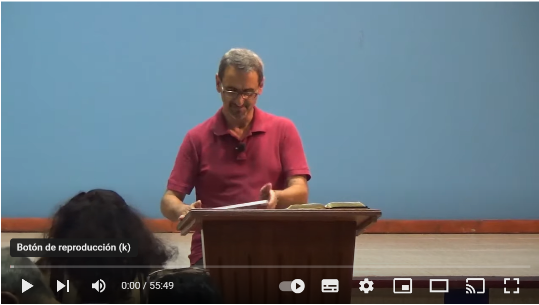 Pr. Nicolás García, 2Corintios 1.12