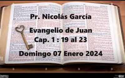 Pr. Nicolás García. Evangelio de Juan 1.19-23