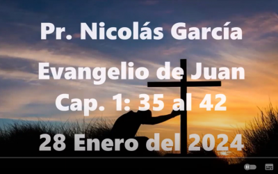 Pr. Nicolás García. Juan 1.35-42