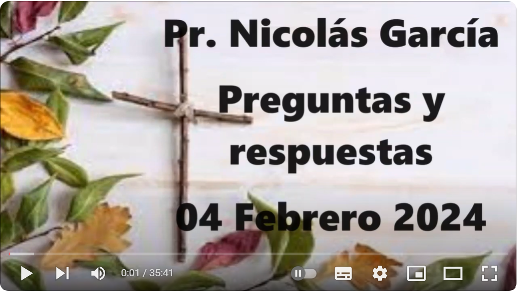 Pr. Nicolás García. Preguntas varias 3