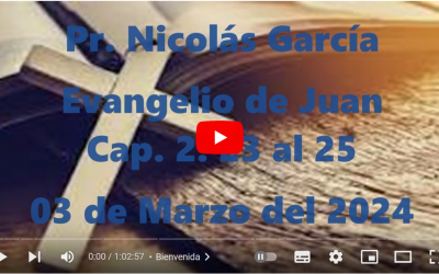 Pr. Nicolás García. Juan 2.23-25