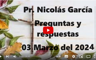 Pr. Nicolás García. Preguntas varias 6