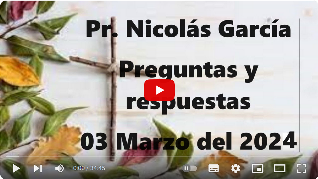 Pr. Nicolás García. Preguntas varias 6