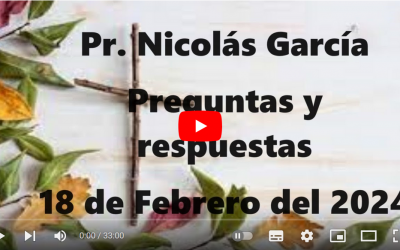 Pr. Nicolás García. Preguntas varias 4