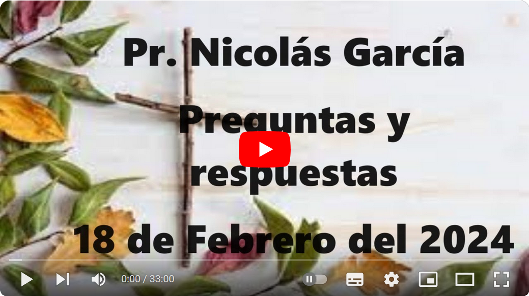 Pr. Nicolás García. Preguntas varias 4