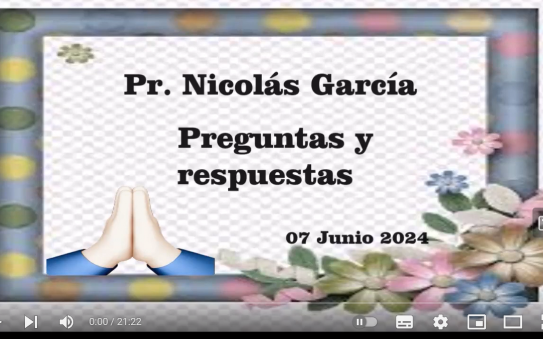 Pr. Nicolás García. Preguntas varias 14