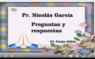 Pr. Nicolás García. Preguntas varias 14