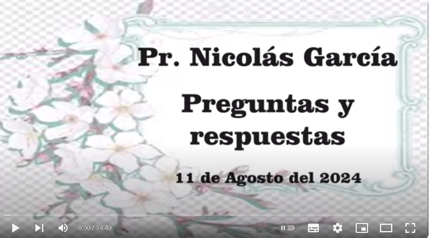 Pr. Nicolás García. Preguntas varias 18