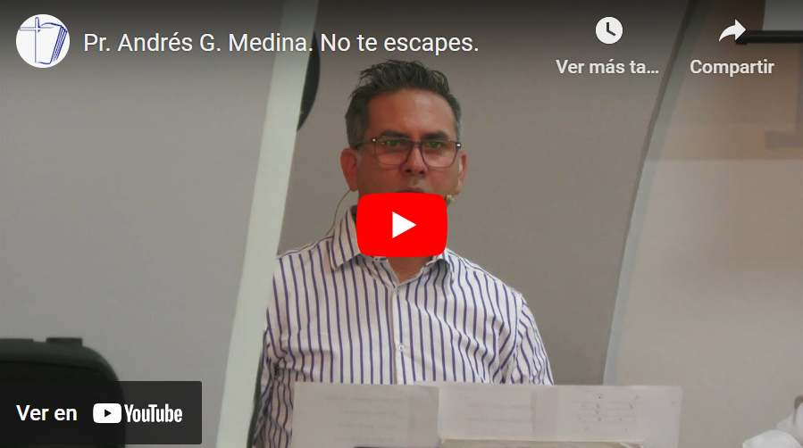 Pr. Andrés G. Medina. No te escapes.