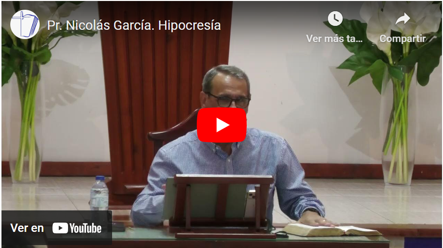 Pr. Nicolás García. Job 1.6-12. Titulado: Hipocresía