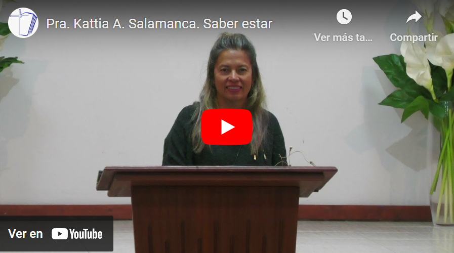 Pra. Kattia A. Salamanca. Job 6.1-7. Saber estar.