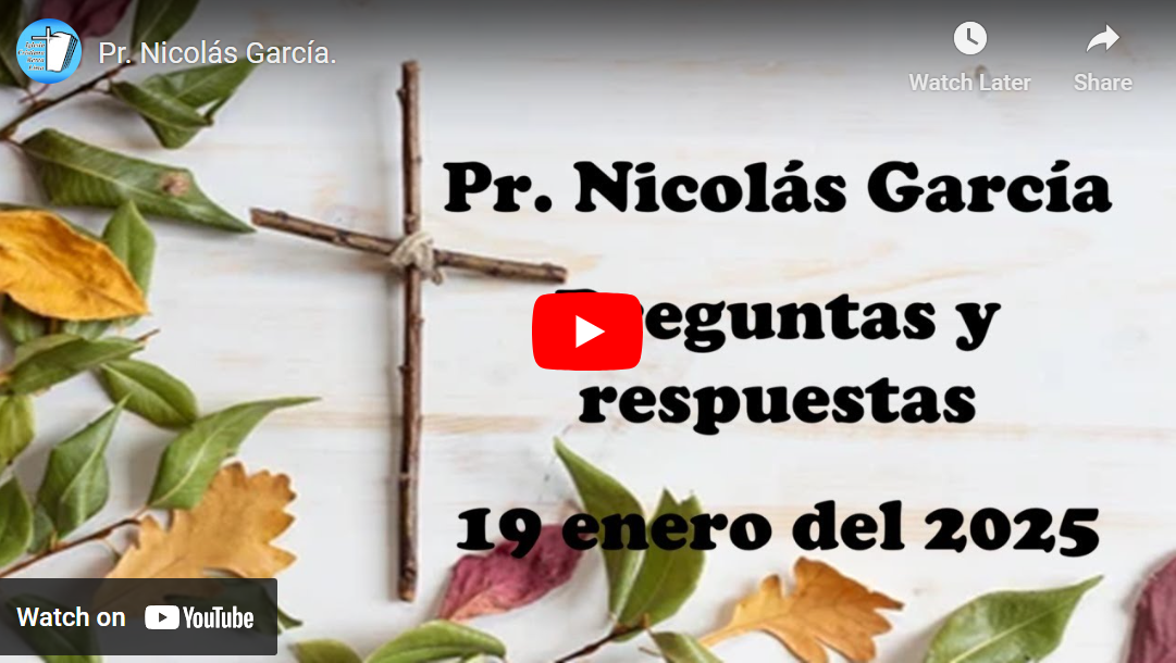 Pr. Nicolás García. Preguntas y respuestas 32