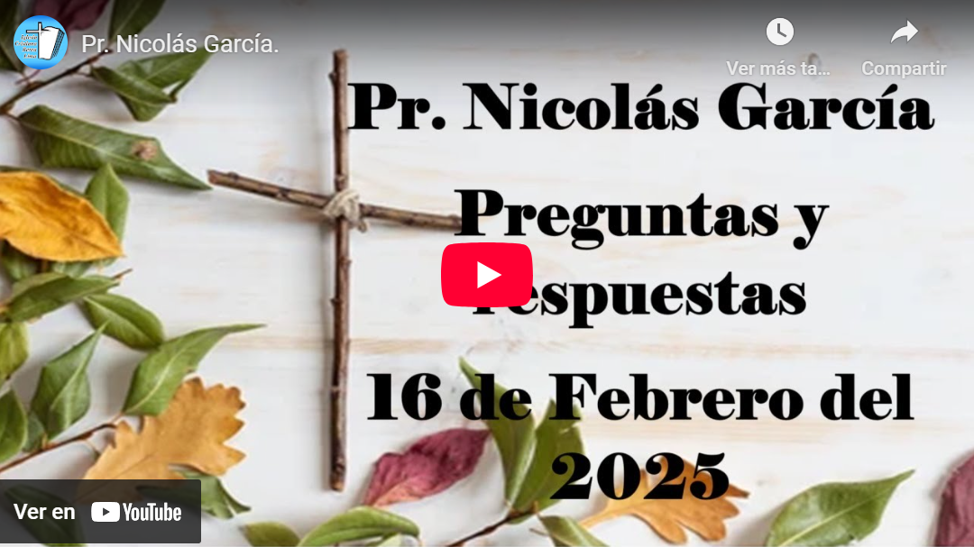Pr. Nicolás García. Preguntas y respuestas 34